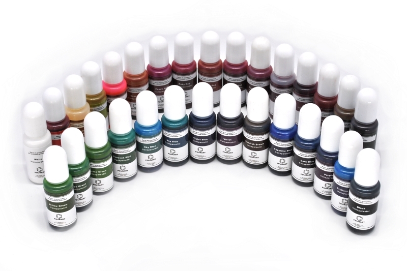 Barvy a pigmenty do pryskyřice – přehled